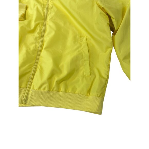 Friends Central Perk By Culture Fly Mens yellow Graphic Sip Bomber Jacket Sz M S - Picture 8 of 16